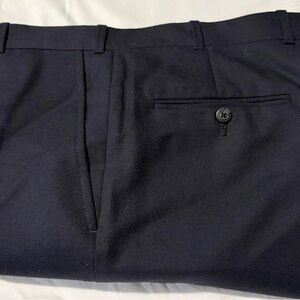Men's 34x30 black trousers 100%pure virgin wool exclusively for Nordstrom
